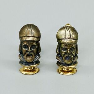 Vintage Swank Bishop Cuff Links Chess Piece Series Mid Century